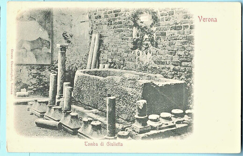Antica cartolina tomba - antica, di