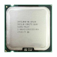   Core 2 Quad Q9650 CPU 4-Core 3,0 GHz/12 M/1333 SLB8W Processore LGA775 #D6