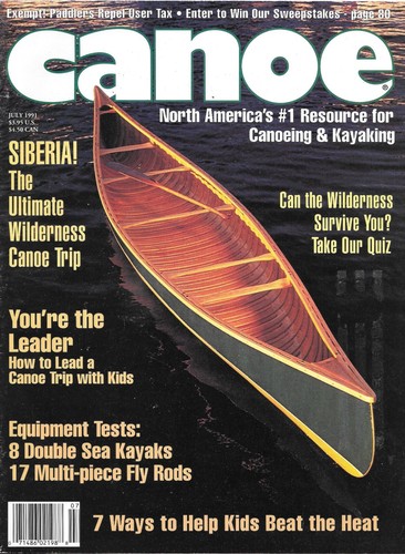 Canoe magazine july 1991 - canoe,