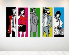 Set 5 Quadri Personaggi Lupin