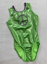 ADIDAS Shawn Johnson GK ELITE Body Ginnastica PACE Borchie USA Verde Neon CL