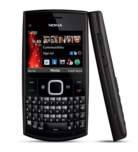 Black nokia fido - x2-01,