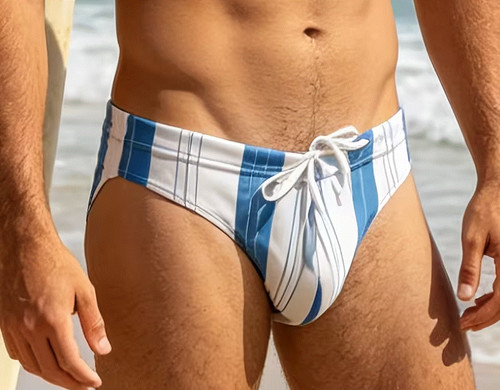 Slip bagno uomo sexy blu - bagno,