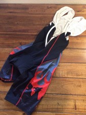 Hincapie Pettorina Ciclismo Pantaloncini Singolo Imbottito Taglia Large Uomo Nero Rosso