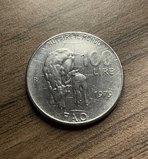 Moneta 100 Lire FAO Nutrire il mondo 1979 SPL