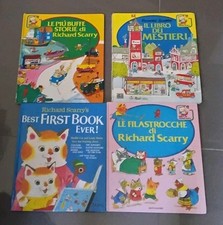 Lotto 4 Libri  Richard Scarry Edizioni Anni'90  1 In Inglese Mondadori Buoni