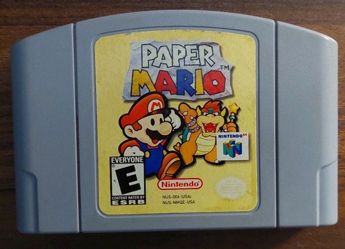 Paper mario cartridge - paper,