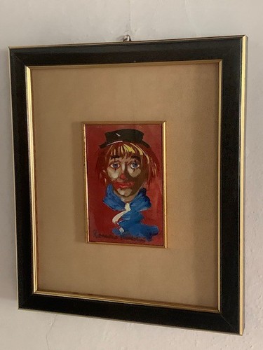 Mussolini romano olio - olio, su