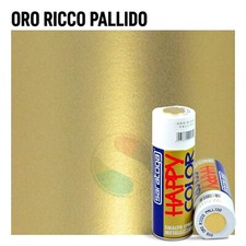 Bomboletta Spray vernice Oro Ricco Pallido metallizzata acrilico 400 ml Saratoga