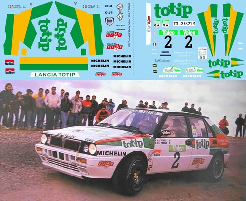 Decals per lancia delta - 1/12 decals,