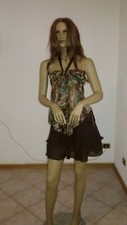 OUTFIT COMPLETO LOTTO STOCK GONNA + TOP PARTY ESTATE DONNA USATO TG. 34