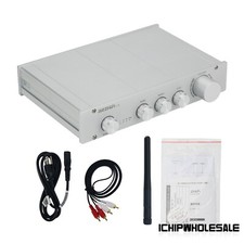 BRZHIFI L1B Amplificatore di Potenza Audio HiFi Classe A 2.0/2.1Ch Smerigliato Argento Puro
