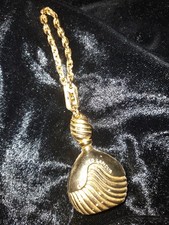 Bijou de Sac Porte-clé Flacon Doré Création TED LAPIDUS Original Vintage 1980-90