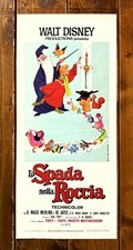 LOCANDINA MANIFESTO POSTER AFFICHE CINEMA LA SPADA NELLA ROCCIA WALT DISNEY FILM