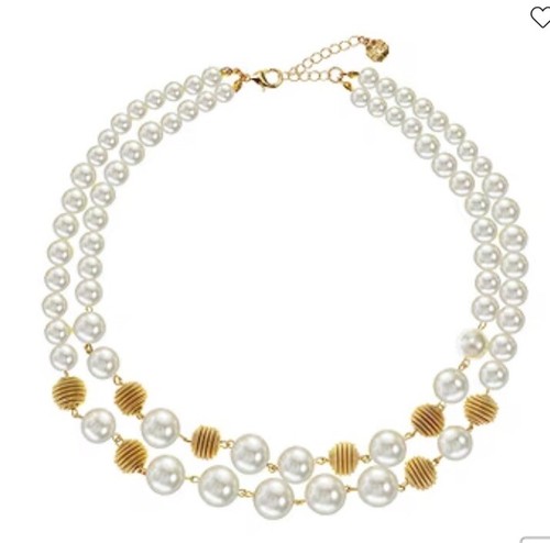 Collana monet perle simulate - monet,