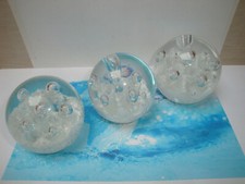 Sfere vetro lavorato bolle