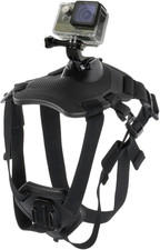 Imbracatura per Cani per Gopro, con 2 Base di Mouting,Morbida Regolabile per Piccole Medie a...
