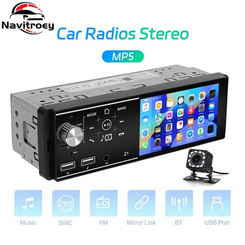 Autoradio singola din - singola, 4.1"