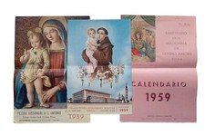 *HH* Calendari Religiosi Antichi 1959 Madonna San Antonio Sassoferrato Roma 