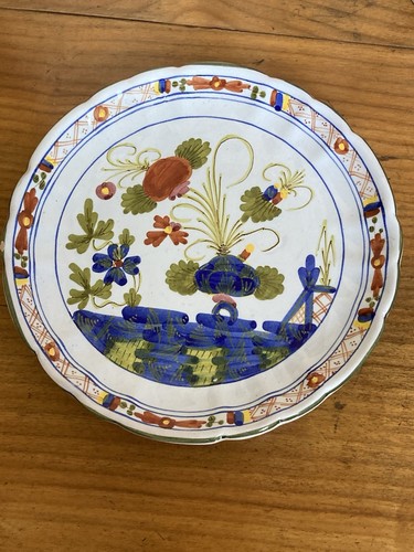 Piatto maiolica dipinto mano - dipinto,