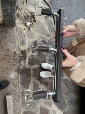 Applique Moderno 3 Faretti Orientabili in Metallo Nero - Design industrial