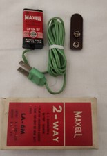 Adattatore AC DC vintage Maxell LA6M 110/9 volt Radio Transistor 