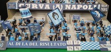 Spettatori Ultras Fan Subbuteo Napoli Dipinti a Mano