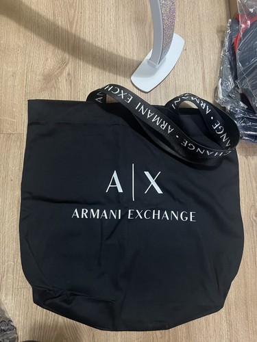 Borsa nera stoffa armani - di,
