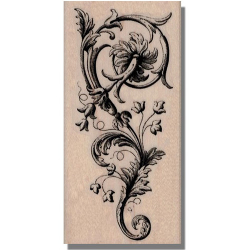Timbro gomma legno - ,, fiore