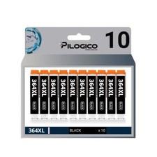 10 CARTUCCE NERE 364XL CON