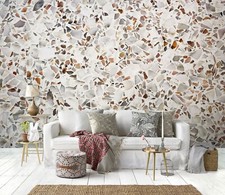 Frammenti di Pietra 3D R7123 Carta da Parati Murale Autoadesiva Rimovibile Luna