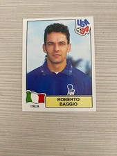 FIGURINA CALCIATORI PANINI WORLD CUP USA '94 ROBERTO BAGGIO ITALIA N° 314