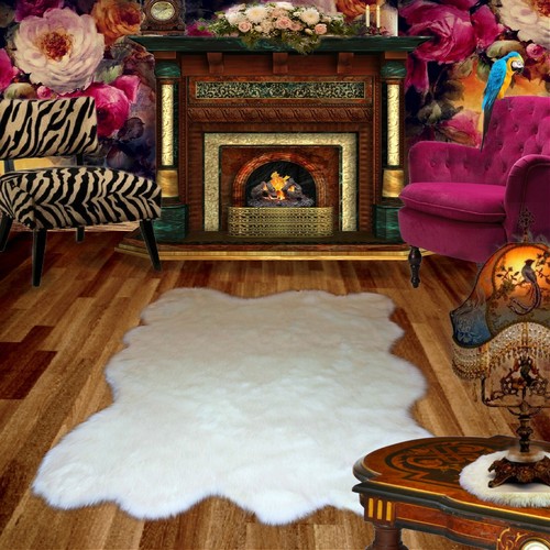 Tappeto shag bianco premium - , in