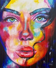 Quadro astratto ARTISTA ORIGINALE 100 cm x 120 cm moderno XXL quadri - ARTE ESCLUSIVA