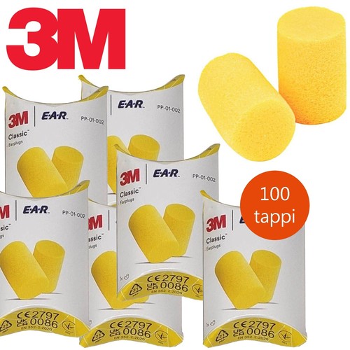 100 tappi orecchie - 3m, per