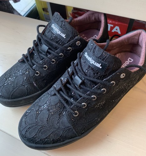 Desigual scarpe nero tessuto - desigual,