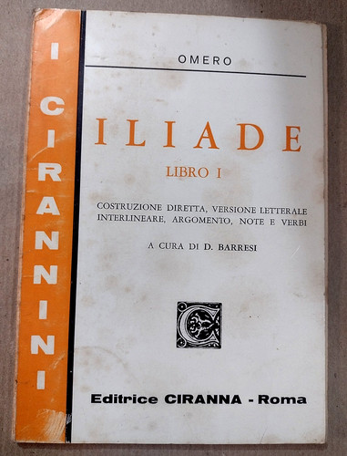 Omero iliade libro cura d - i,