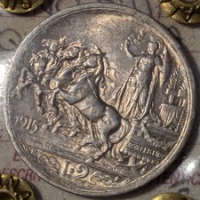 2 Lire 1915 Quadriga Briosa