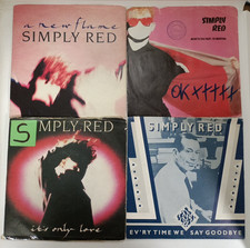 LOTTO 7x SIMPLY RED 7" 45 giri PROMO disco vinile