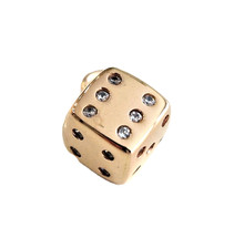 Ciondolo DADO in ORO rosa 18