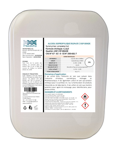 Alcool isopropylique usp - alcool,