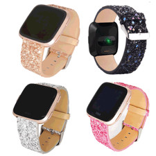 Cinturino in pelle glitter di