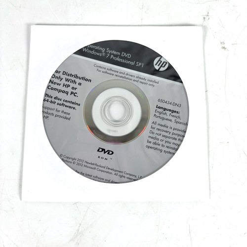 Sistema operativo dvd - hp,
