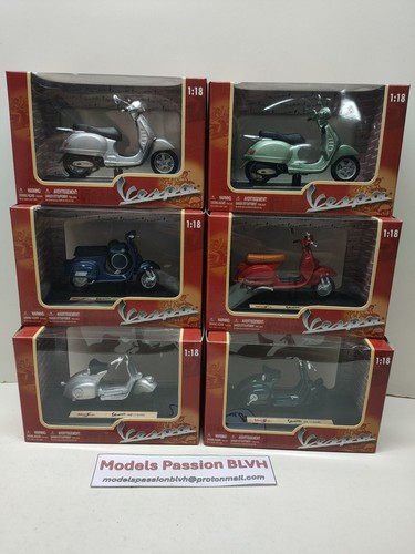 Vespa maisto lot x 6 - vespa,
