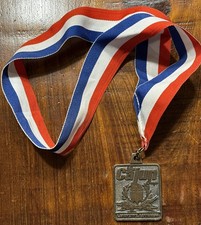 Medaglia Premio Coppa Cajun Dr Pepper - LafayetteLA - Rosso Bianco Blu Lanaird