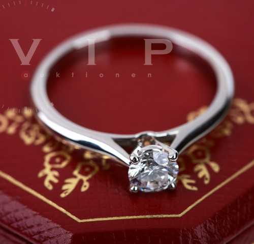 Anello solitario cartier 1895 - solitario,