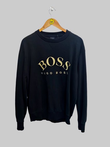 Felpa hugo boss uomo nera - boss,