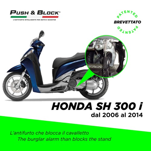 Antifurto scooter push block - antifurto, push&block