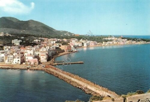 Cartolina ischia ponte vista - ponte,