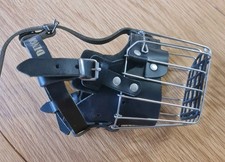 Nuovo robusto cestino in filo metallico museruola per cani Doberman Malinois e altri cani. F